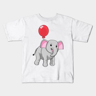 Elephant with Balloon Kids T-Shirt